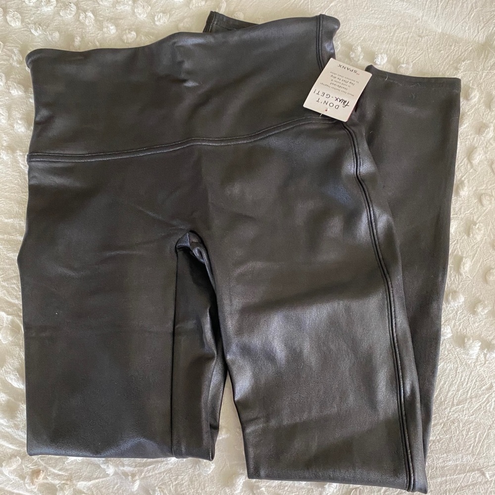 Spanx faux leather leggings